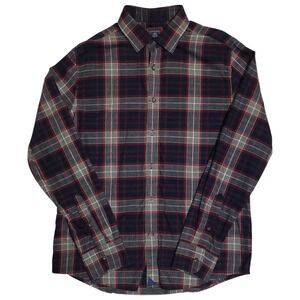 UNTUCKit Shirt Mens Size L Slim Fit Button Up Blue Gray Check Plaid